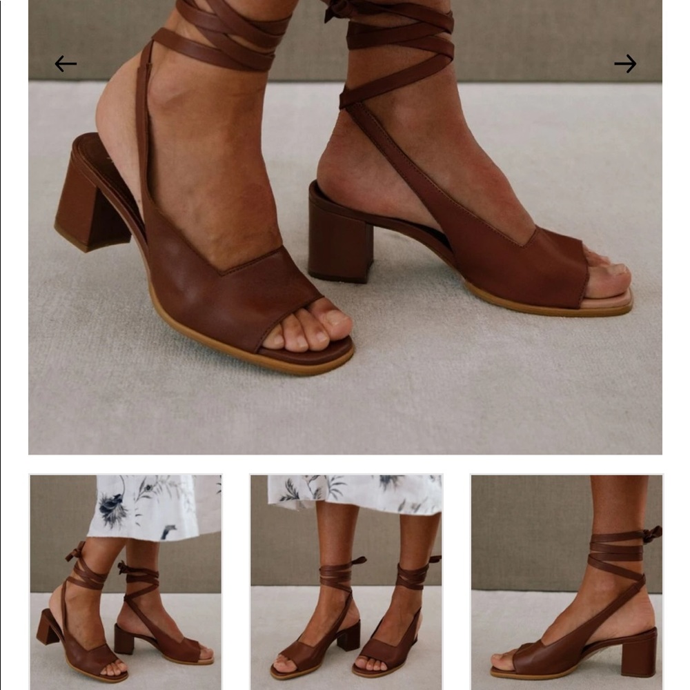 Alohas Lille Brown heals. Great condition. Size 39